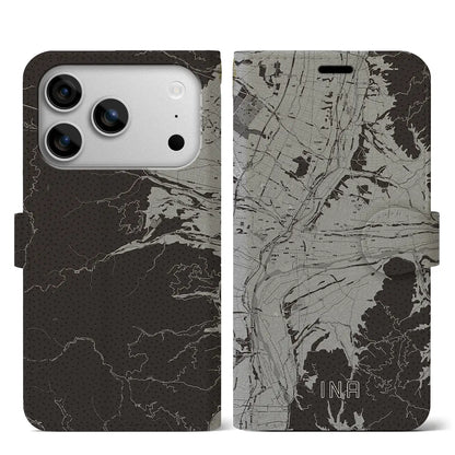 【伊那（長野県）】地図柄iPhoneケース（手帳タイプ）