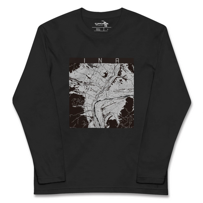 【伊那（長野県）】地図柄ロングスリーブTシャツ