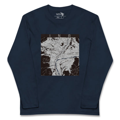 【伊那（長野県）】地図柄ロングスリーブTシャツ
