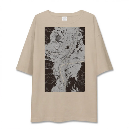 【伊那（長野県）】地図柄ビッグシルエットTシャツ