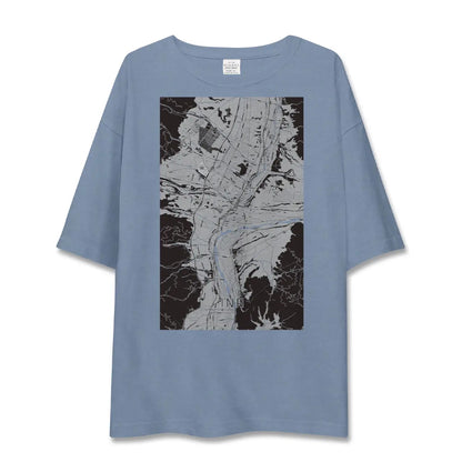 【伊那（長野県）】地図柄ビッグシルエットTシャツ