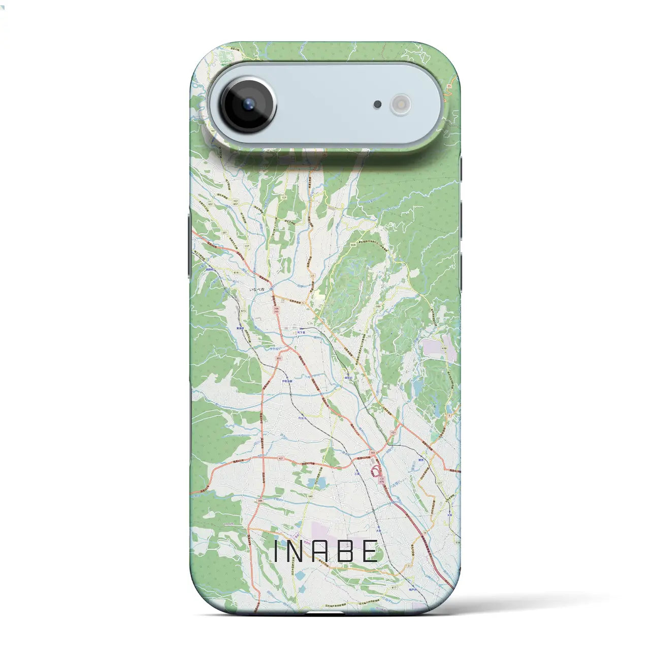 【いなべ（三重県）】地図柄iPhoneケース（バックカバータイプ）