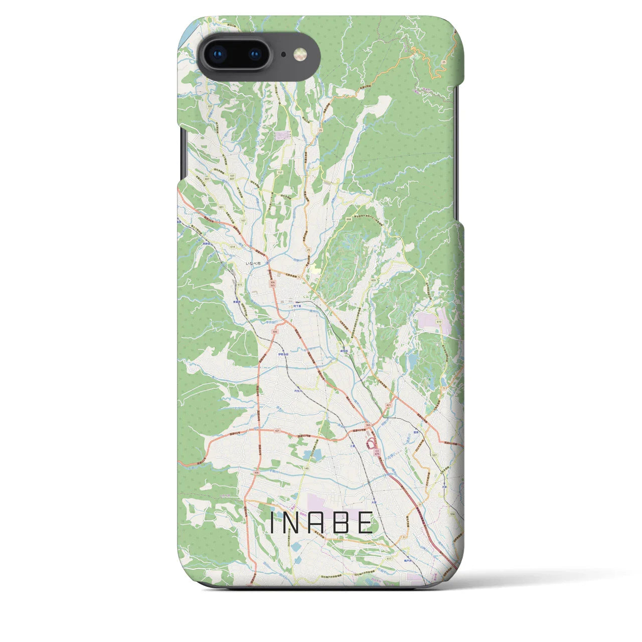 【いなべ（三重県）】地図柄iPhoneケース（バックカバータイプ）