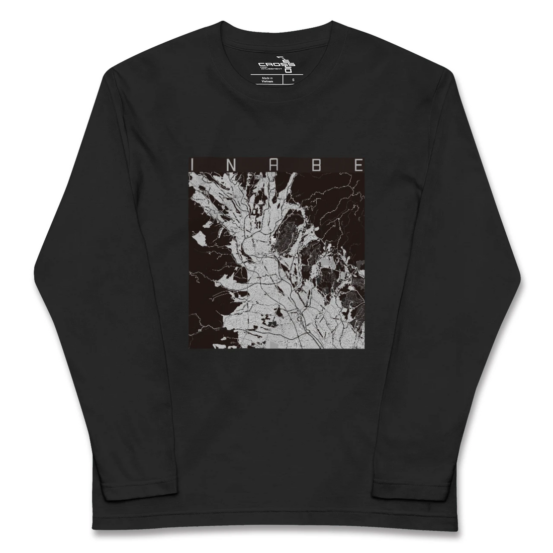 【いなべ(三重県)】地図柄ロングスリーブTシャツ