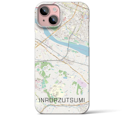 【稲田堤（神奈川県）】地図柄iPhoneケース（バックカバータイプ）