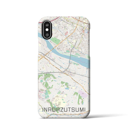 【稲田堤（神奈川県）】地図柄iPhoneケース（バックカバータイプ）