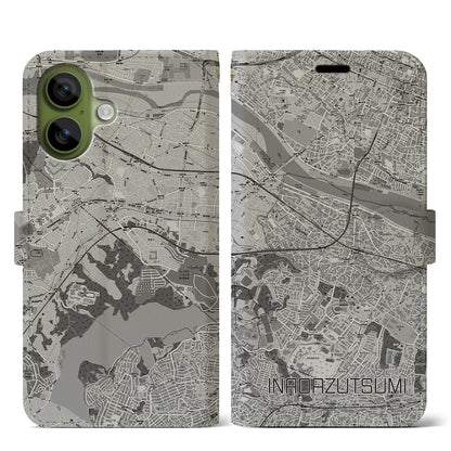 【稲田堤（神奈川県）】地図柄iPhoneケース（手帳タイプ）