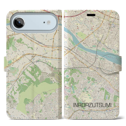 【稲田堤（神奈川県）】地図柄iPhoneケース（手帳タイプ）