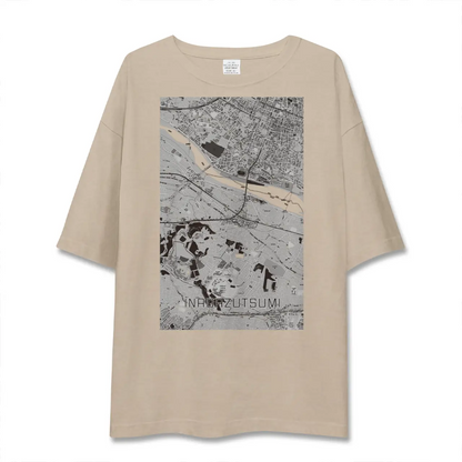 【稲田堤（神奈川県）】地図柄ビッグシルエットTシャツ