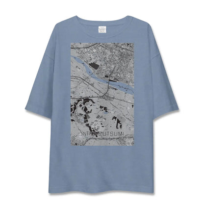 【稲田堤（神奈川県）】地図柄ビッグシルエットTシャツ