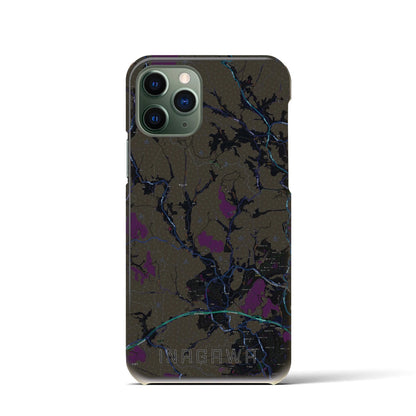 【猪名川（兵庫県）】地図柄iPhoneケース（バックカバータイプ）