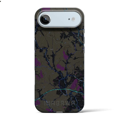 【猪名川（兵庫県）】地図柄iPhoneケース（バックカバータイプ）