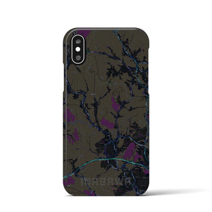 【猪名川（兵庫県）】地図柄iPhoneケース（バックカバータイプ）