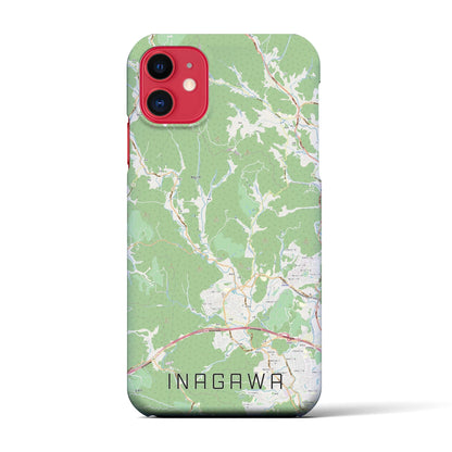 【猪名川（兵庫県）】地図柄iPhoneケース（バックカバータイプ）