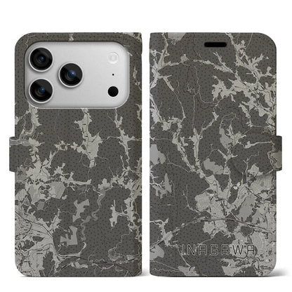 【猪名川（兵庫県）】地図柄iPhoneケース（手帳タイプ）