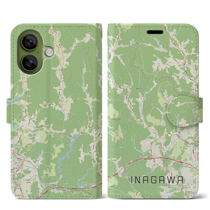 【猪名川（兵庫県）】地図柄iPhoneケース（手帳タイプ）