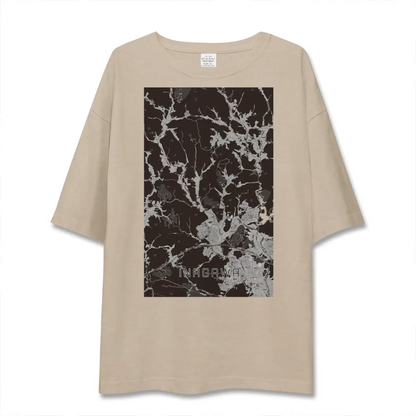 【猪名川（兵庫県）】地図柄ビッグシルエットTシャツ