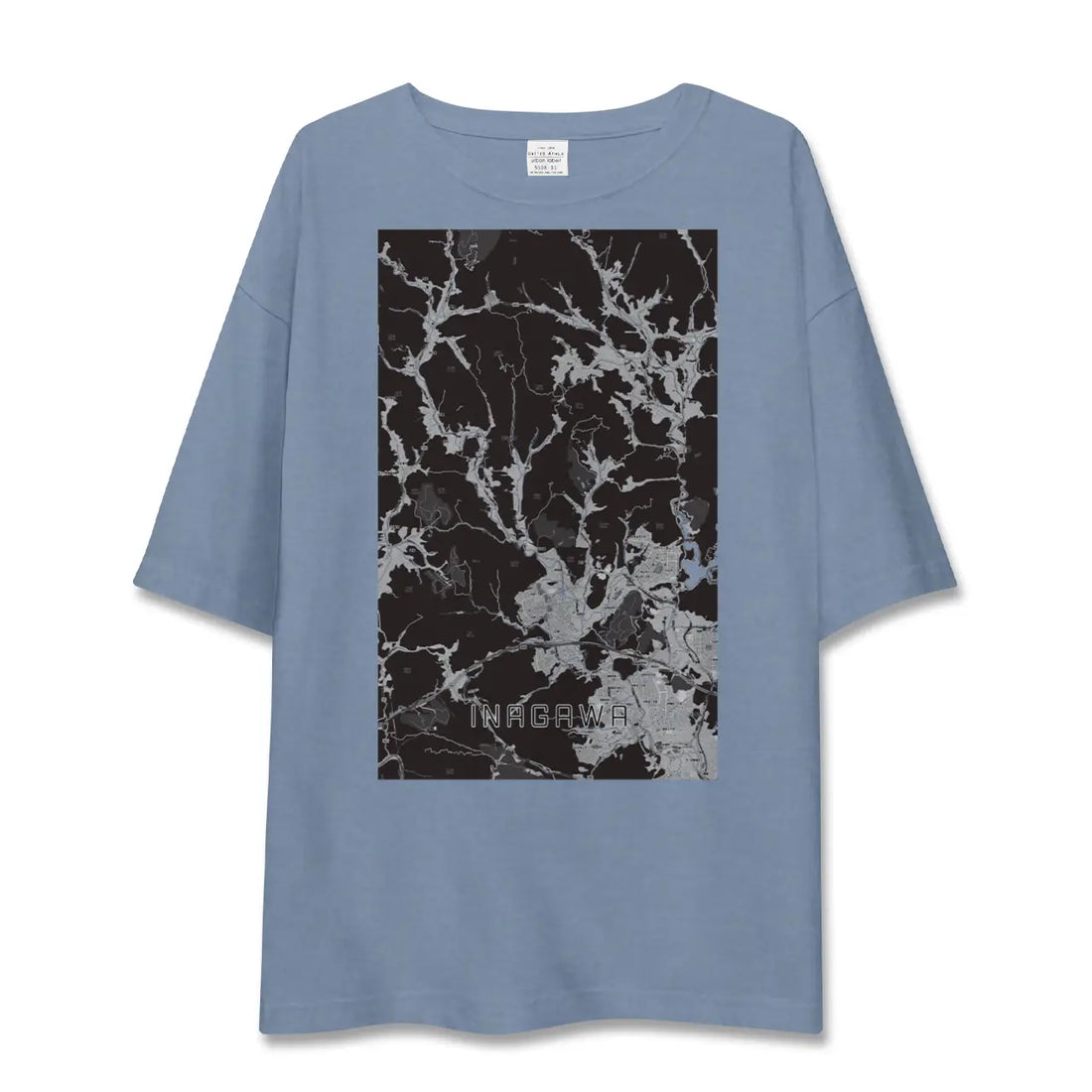 【猪名川（兵庫県）】地図柄ビッグシルエットTシャツ