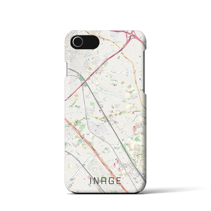 【稲毛（千葉県）】地図柄iPhoneケース（バックカバータイプ）