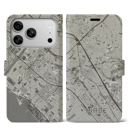 【稲毛（千葉県）】地図柄iPhoneケース（手帳タイプ）