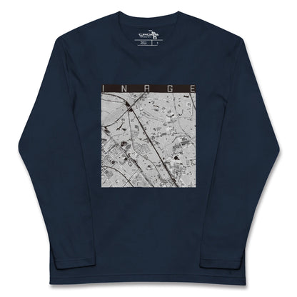 【稲毛（千葉県）】地図柄ロングスリーブTシャツ