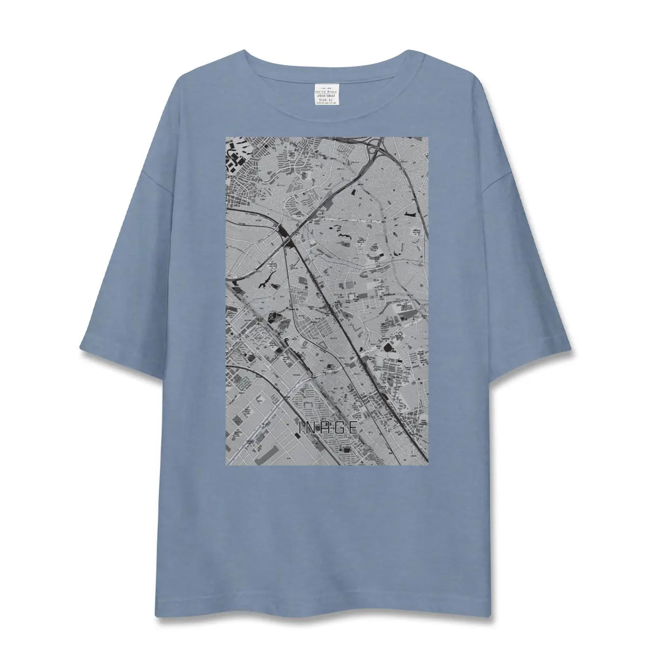 【稲毛（千葉県）】地図柄ビッグシルエットTシャツ