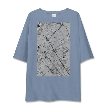 【稲毛（千葉県）】地図柄ビッグシルエットTシャツ