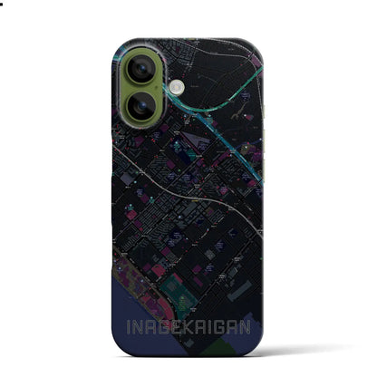 【稲毛海岸（千葉県）】地図柄iPhoneケース（バックカバータイプ）