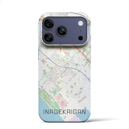 【稲毛海岸（千葉県）】地図柄iPhoneケース（バックカバータイプ）