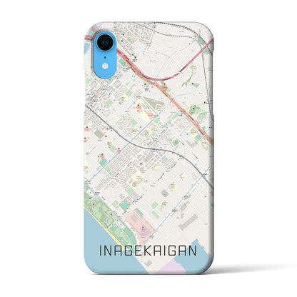 【稲毛海岸（千葉県）】地図柄iPhoneケース（バックカバータイプ）