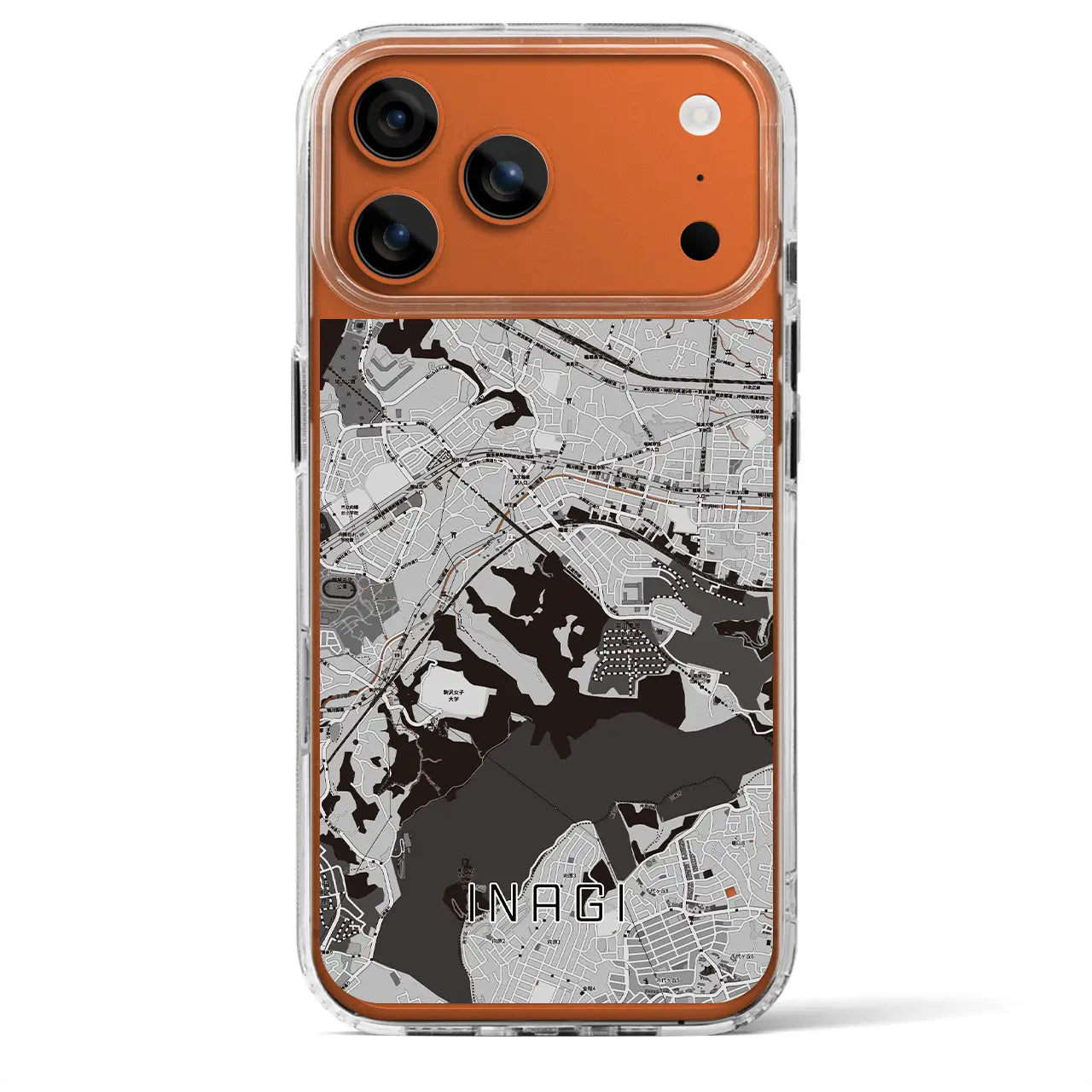 【稲城（東京都）】地図柄iPhoneケース（MagSafeタイプ）