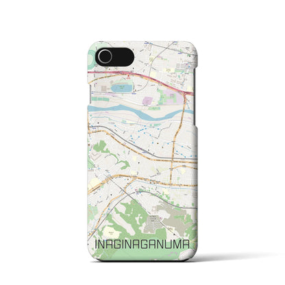 【稲城長沼（東京都）】地図柄iPhoneケース（バックカバータイプ）