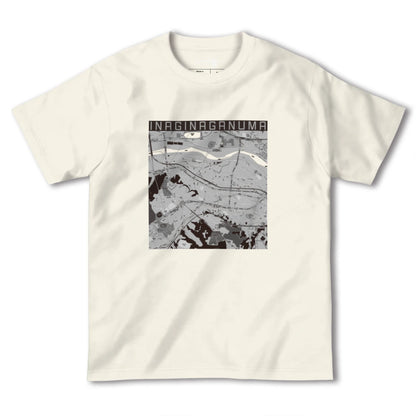 【稲城長沼（東京都）】地図柄ヘビーウェイトTシャツ