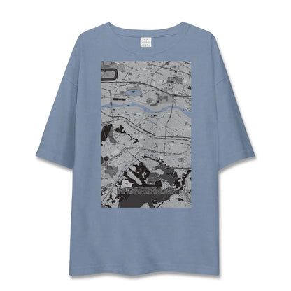 【稲城長沼（東京都）】地図柄ビッグシルエットTシャツ