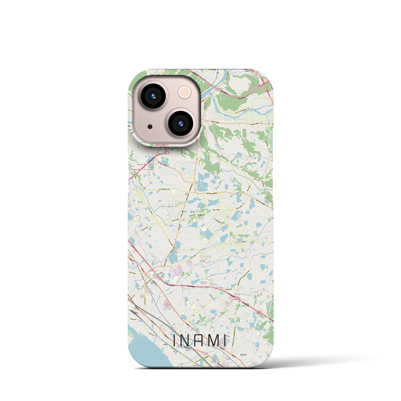 【稲美（兵庫県）】地図柄iPhoneケース（バックカバータイプ）