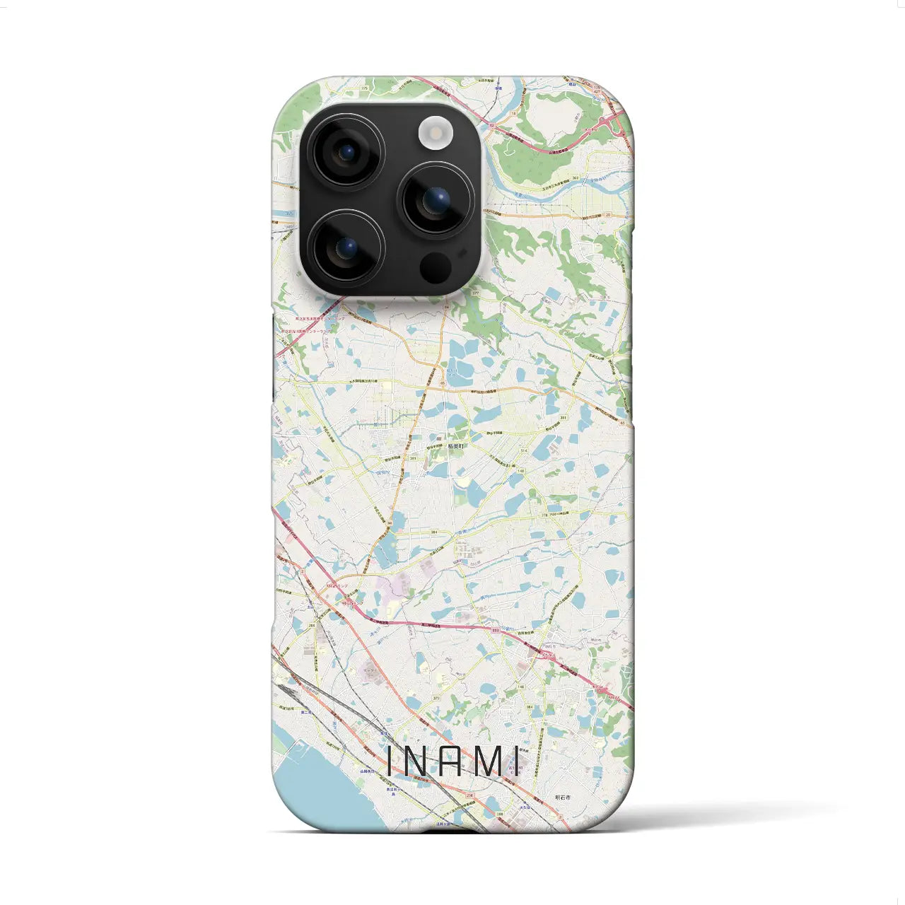 【稲美（兵庫県）】地図柄iPhoneケース（バックカバータイプ）