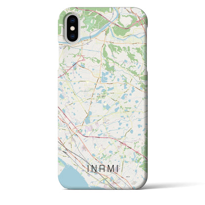 【稲美（兵庫県）】地図柄iPhoneケース（バックカバータイプ）