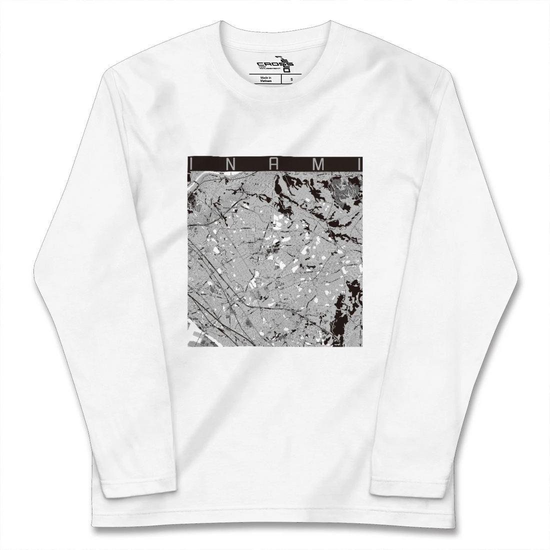 【稲美(兵庫県)】地図柄ロングスリーブTシャツ