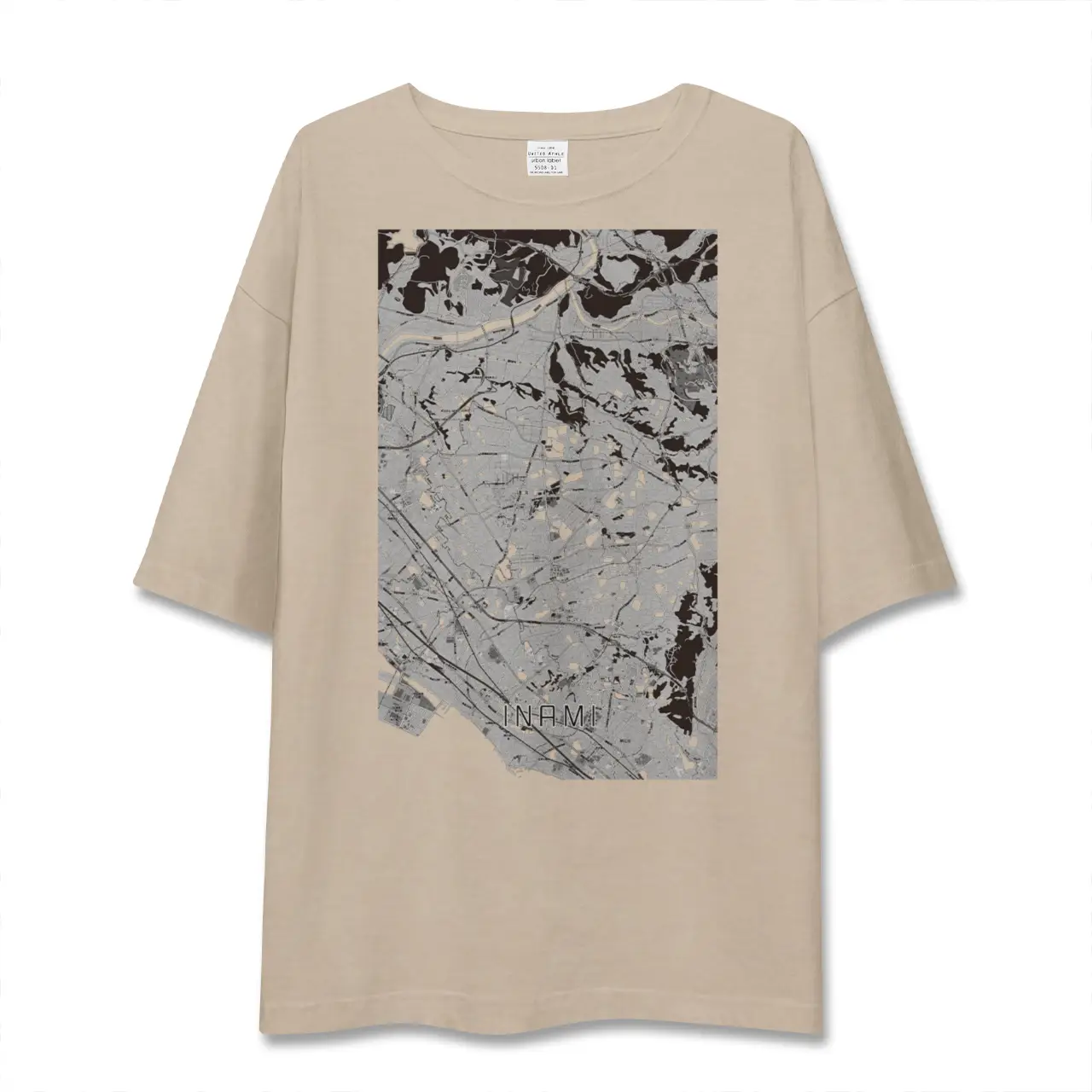 【稲美（兵庫県）】地図柄ビッグシルエットTシャツ