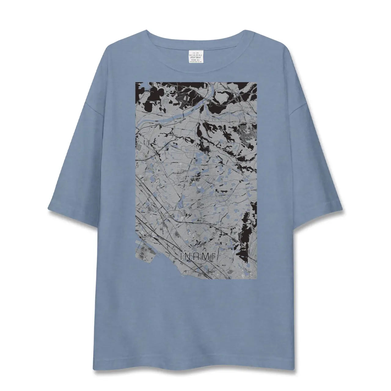 【稲美（兵庫県）】地図柄ビッグシルエットTシャツ
