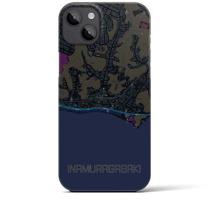 【稲村ヶ崎（神奈川県）】地図柄iPhoneケース（バックカバータイプ）