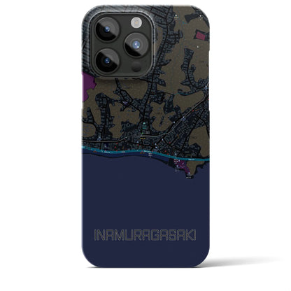 【稲村ヶ崎（神奈川県）】地図柄iPhoneケース（バックカバータイプ）