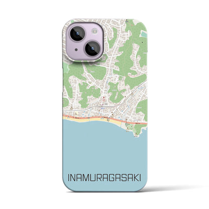 【稲村ヶ崎（神奈川県）】地図柄iPhoneケース（バックカバータイプ）