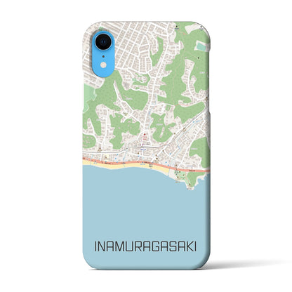 【稲村ヶ崎（神奈川県）】地図柄iPhoneケース（バックカバータイプ）