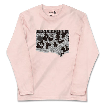 【稲村ヶ崎（神奈川県）】地図柄ロングスリーブTシャツ