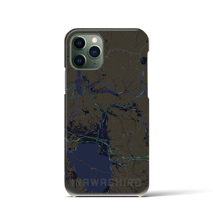 【猪苗代（福島県）】地図柄iPhoneケース（バックカバータイプ）