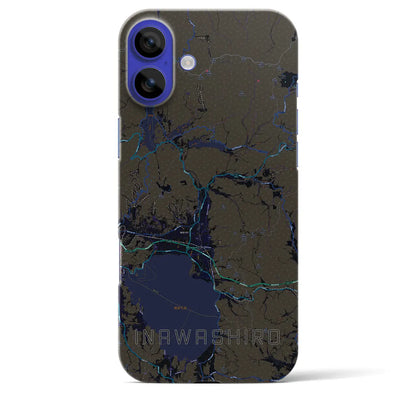 【猪苗代（福島県）】地図柄iPhoneケース（バックカバータイプ）