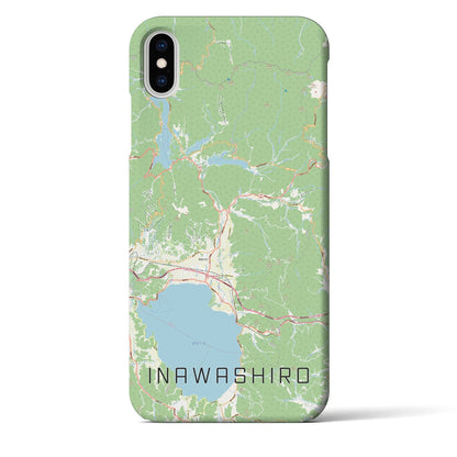 【猪苗代（福島県）】地図柄iPhoneケース（バックカバータイプ）