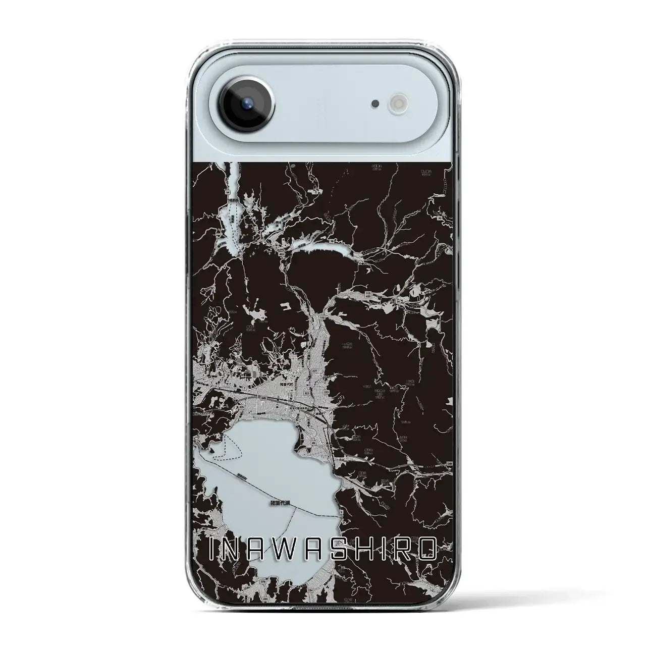 【猪苗代（福島県）】地図柄iPhoneケース（クリアタイプ）