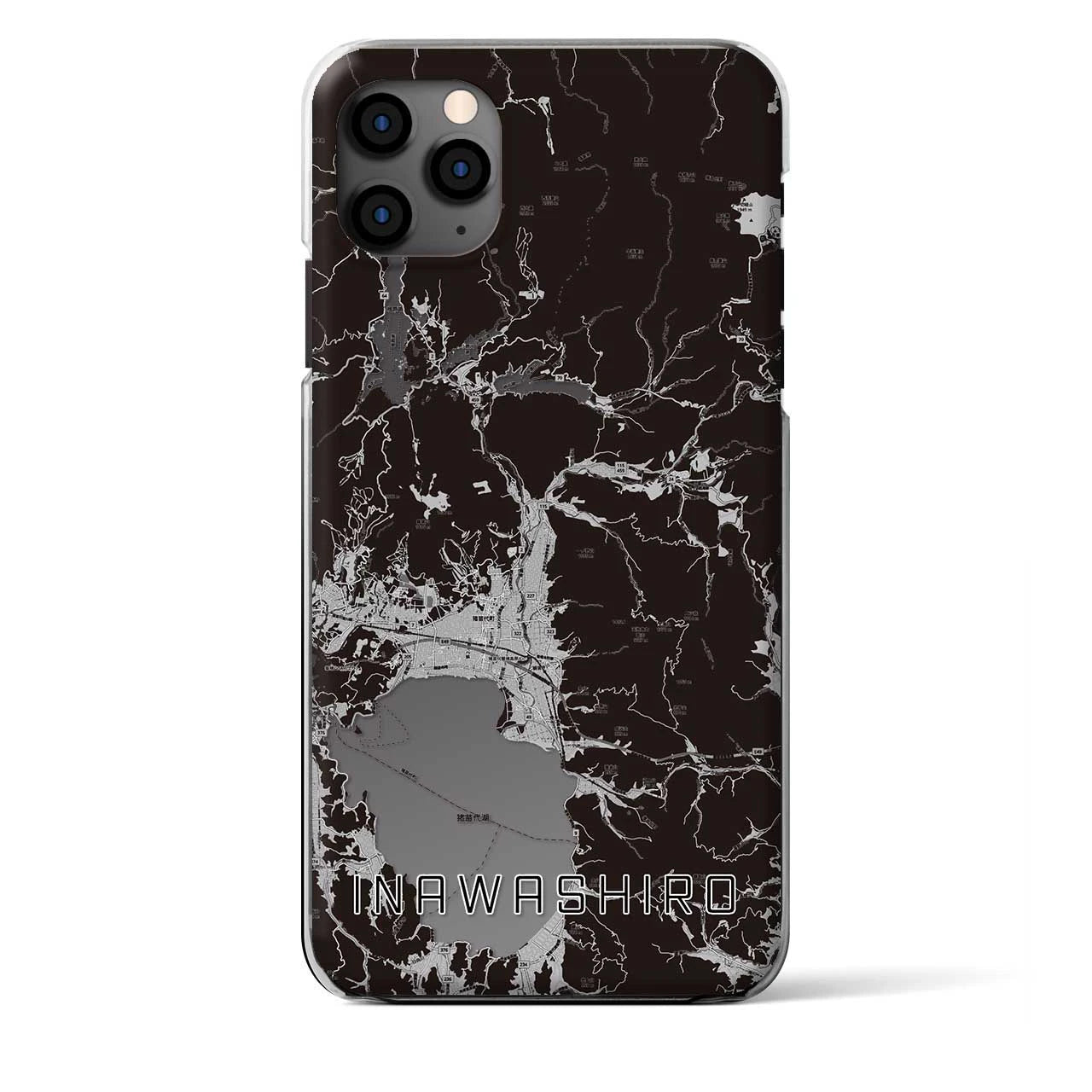 【猪苗代（福島県）】地図柄iPhoneケース（クリアタイプ）